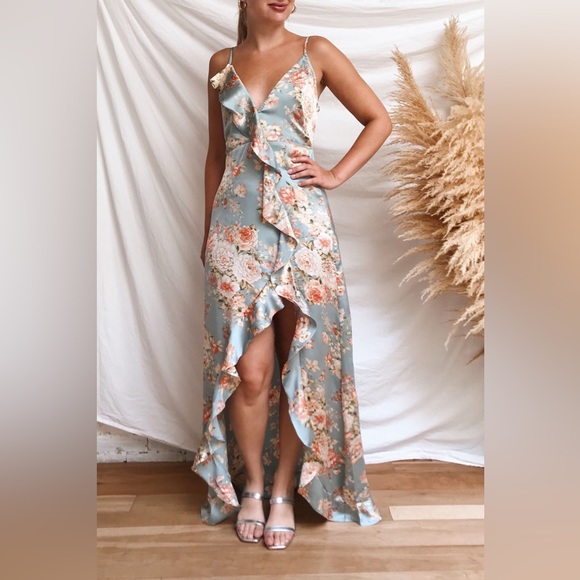 Dress Forum Dresses & Skirts - Dress Forum | Floral Ruffled Hi Low Dress
